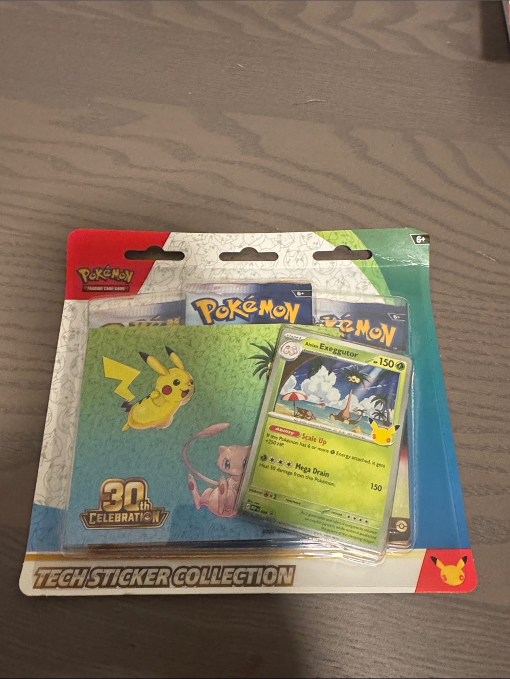 Pokemon Tech Sticker Collection 30th celebration  - Green Pikachu & Mew Artwork